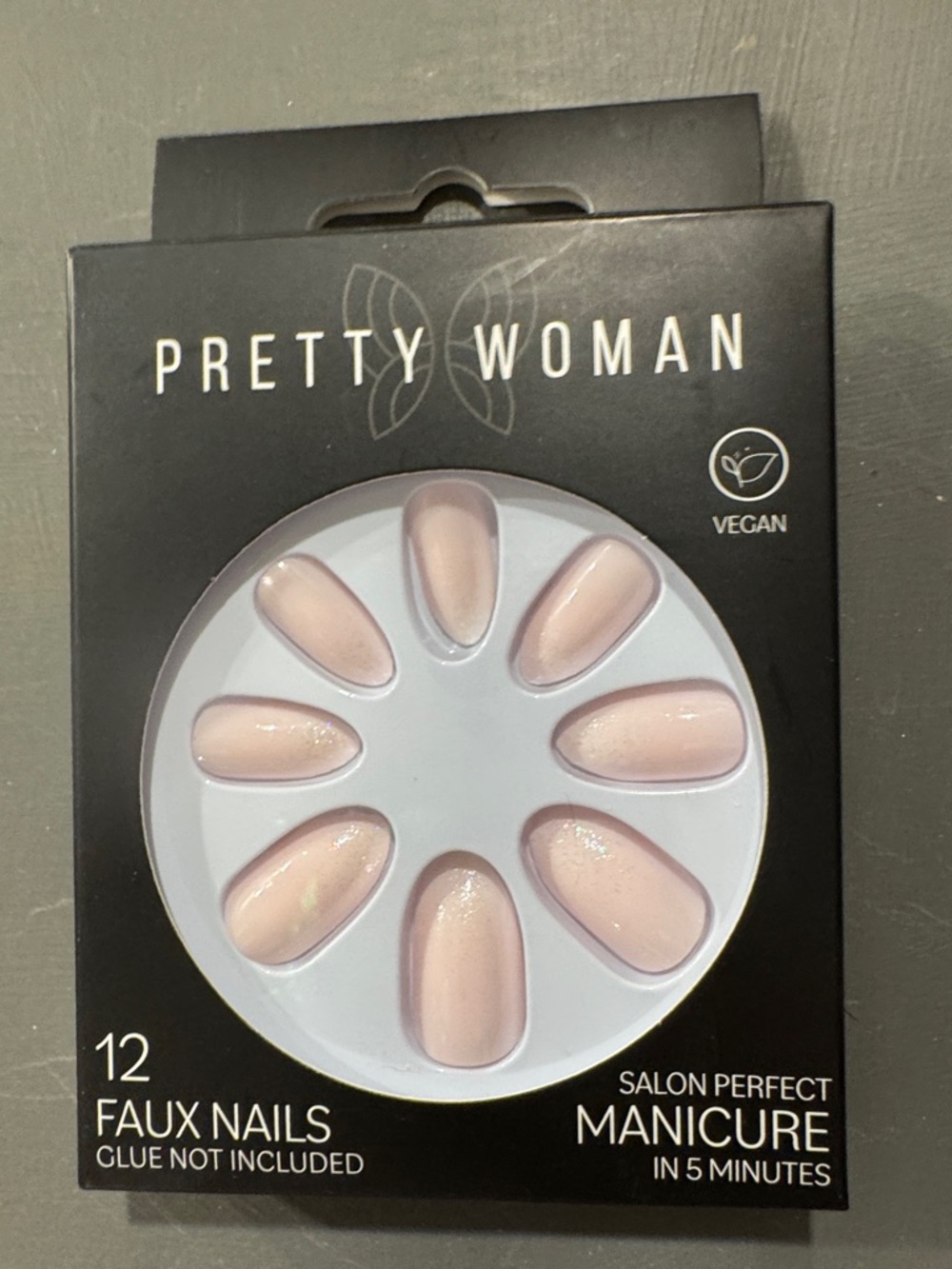 Vegan Faux Nails - Pink Almond Set